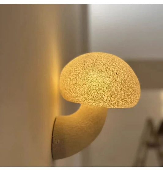 Mushroom wall lamp